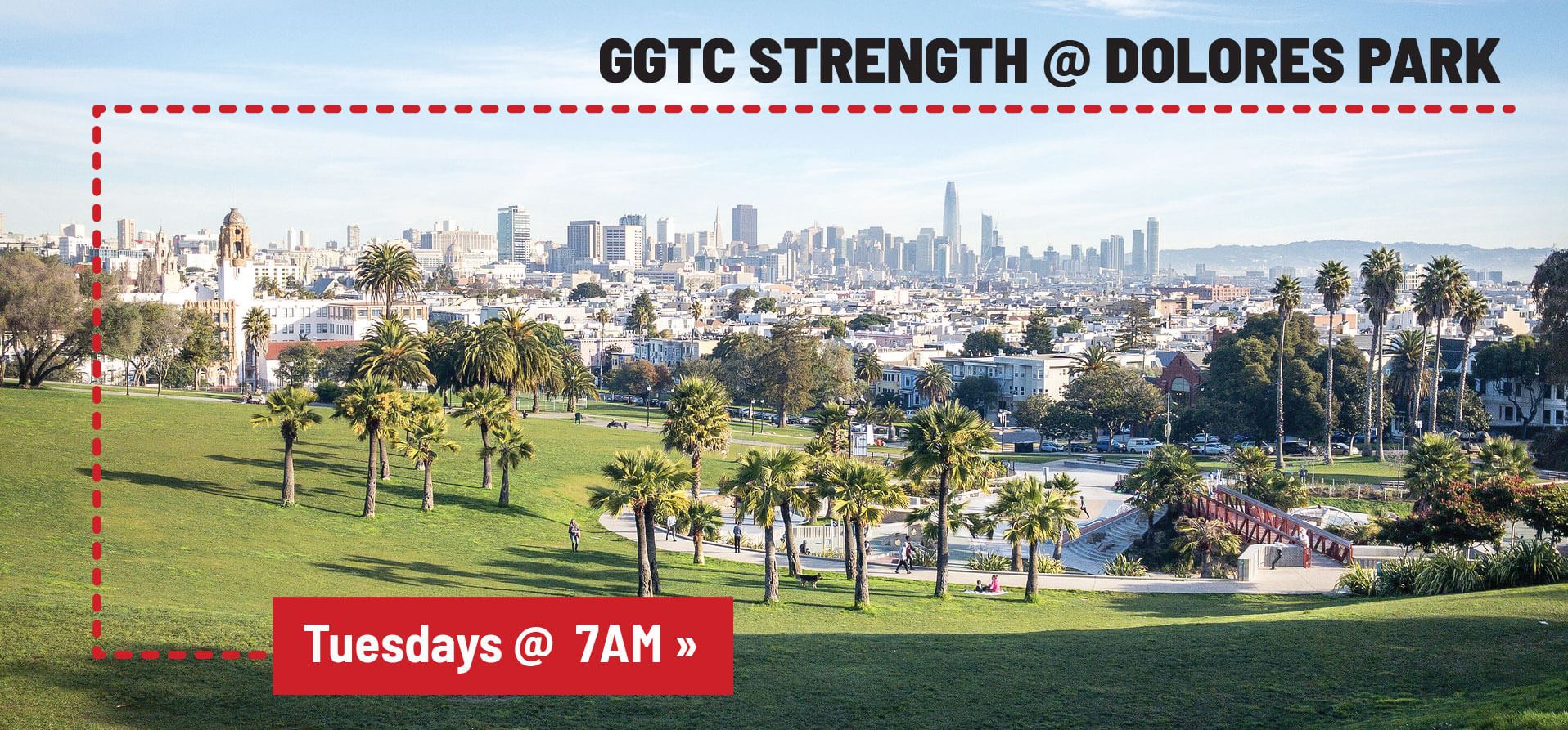 Group strength workouts at Dolores Park